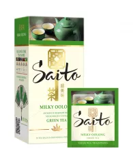 Чай Saito "Milky Oolong", зеленый, 25 пакетиков-сашетов по 1,5г