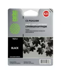 Картридж струйный CACTUS (CS-PGI425BK) для CANON Pixma MG5140/MG5240/MG6140/MG8140, черный