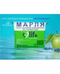 Отрез марлевый Life 90 см x 10 м плотность 36 г/куб.м