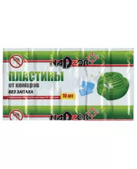 Средство от насекомых пластины для фумигатора, 10 шт., от комаров NADZOR (Надзор), ITM 003P