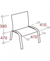 Стул UA_EChair Rio(ИЗО) хром к/з чёрный V-14/PV-1