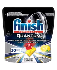 Таблетки для посудомоечной машины Finish "Quantum Ultimate", лимон, 30шт.