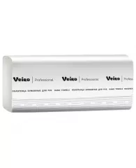 Полотенце бумажное Veiro Professional Comfort 1сл 250л V-слож 21х21,6 бел