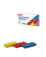 Пластилин ErichKrause® Basic 6цв 96г (коробка)