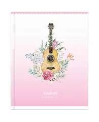 Дневник для музыкальной школы, 48л. ArtSpace "Гитара. Цветы", глянцевая ламинация