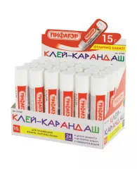 Клей-карандаш ПИФАГОР, 15 г, 227609, шт