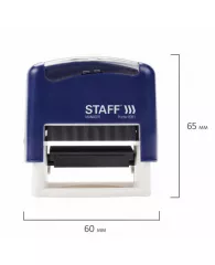 Штамп самонаборный 3-строчный STAFF, оттиск 38х14 мм, "Printer 8051", КАССА В КОМПЛЕКТЕ, 237423, шт