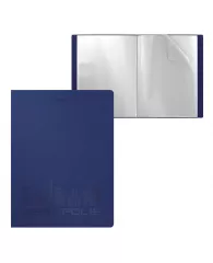 Папка с 20 прозрачными карманами ErichKrause® Megapolis синяя
