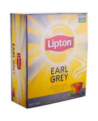 Чай Lipton "Earl Grey", черный с бергамотом, 100 пакетиков по 2г