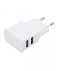 Зарядное устройство сетевое, 2 USB, 2.1А, Cablexpert, белый, MP3A-PC-11