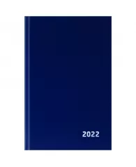 Ежедневник датир. 2022г., A5, 168л., бумвинил, OfficeSpace, синий