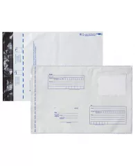 Конверт-пакеты ПОЛИЭТИЛЕН В4 (250х353 мм) до 300 листов, отрывная лента, "Куда-Кому", КОМПЛЕКТ 50 шт