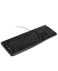 Клавиатура проводная LOGITECH K120, USB, 104 клавиши, черная, 920-002522, шт