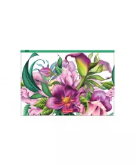 Папка-конверт на молнии ErichKrause® Tropical Flowers Zip А4 ассорти