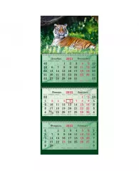 Календарь настен Супер-Премиум,2022,340х805,Символ Года. Тигр,3спир 2406-20