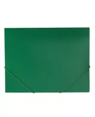 Папка на резинках BRAUBERG "Office", зеленая, до 300 листов, 500 мкм, 227710, шт