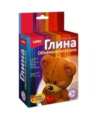 Набор для творчества игрушка из глины Игрушечный мишка, Пз/Гл-002