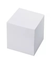 Блок-куб 8*8*10 см белый Staff на склейке