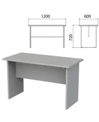 Стол приставной "Этюд", 1200х600х720 мм, серый, 400049-03