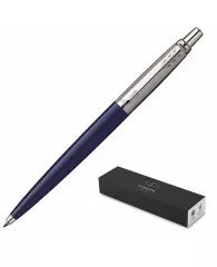 Ручка шариковая Parker "Jotter Blue Chrome" синяя, 1,0мм, кнопочн., подар. уп.