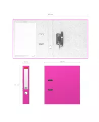 Папка-регистратор 50 мм ErichKrause® Neon розовый