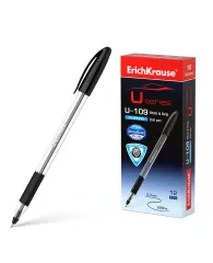 Ручка шариковая ErichKrause® U-109 Classic Stick@Grip 1.0, Ultra Glide Technology, цвет чернил черны