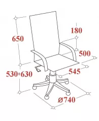 Кресло VT_CHAIRMAN 405 экокожа черный хром