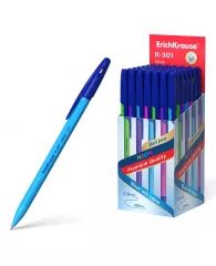 Ручка шариковая ErichKrause® R-301 Stick Neon синяя