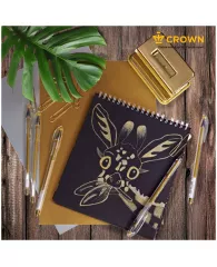 Ручка гелевая Crown золото