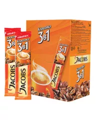 Кофе растворимый порционный JACOBS "3в1 Классик", 12 г, пакетик, 8051395 (24шт/уп)