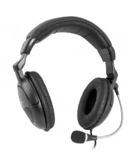 Наушники с микрофоном Defender "Orpheus" HN-898 (с регулятором громкости), 3м, черный