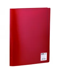 Папка с 20 вкладышами OfficeSpace А4, 17мм, 400мкм, пластик, красная