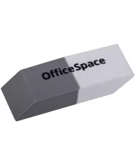 Ластик OfficeSpace, скошенный, комбинированный, термопластичная резина, 41*14*8мм