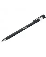 Ручка гелевая Berlingo "Velvet" черная, 0,5мм, прорезиненый корпус