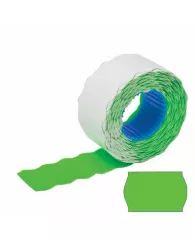 Этикет лента 22x12 волнистая зеленая (комплект 5 рулонов по 800 шт.) BRAUBERG