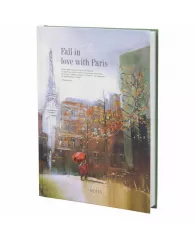 Ежедневник недатированный А5 (145х215 мм), ламинированная обложка, 128 л., STAFF, "Love in Paris", 1