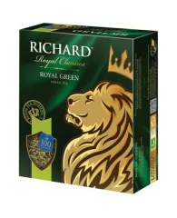 Чай RICHARD (Ричард) "Royal Green", зеленый, 100 пакетиков по 2 г, 610150