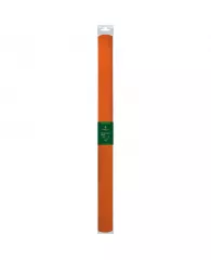Бумага крепированная Greenwich Line, 50*250см, 32г/м2, оранжевая, в рулоне, пакет с европодвесом