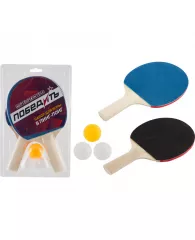Набор для игры Победитъ пинг-понг (2 ракетки, 3 мячика) разноцветный