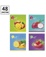 Тетрадь 48л., А5, клетка ArtSpace "Фрукты. Colorful fruits"