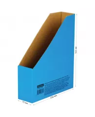 Накопитель-лоток архивный OfficeSpace (микрогофрокартон), ширина 75мм, синий, до 700л.