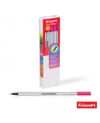Ручка капилярная Luxor Fine Writer 045 розовая 0,8мм