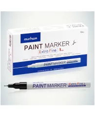 Маркер-краска MunHwa "Extra Fine Paint Marker" черная, 1мм, нитро-основа