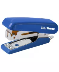 Мини-степлер №10 Berlingo "Comfort" до 10л., пластиковый корпус, синий