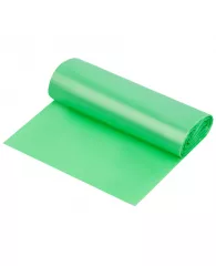 Мешки для мусора  60л OfficeClean биоразлагаемые, ПНД, 60*70см,15мкм, 20шт, прочные, зеленые, в рул.