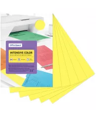 Бумага цветная OfficeSpace "Intensive Color", А4, 80г/м², 100л., (желтый)