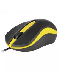 Мышь Smartbuy ONE 329, USB, черный, желтый, 2btn+Roll