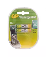 Аккумулятор GP AAA (HR03) 650mAh 2BL