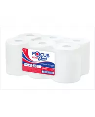 Полотенца бумажные в рулонах Focus Extra Quick, 2-слойн, 150 м/рул,  (втулка диаметром 50мм), белые