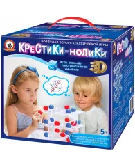 Игра настольная Русский стиль "Крестики-нолики 3D", картонная коробка